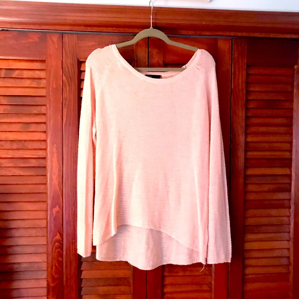 Pink sweater thin material